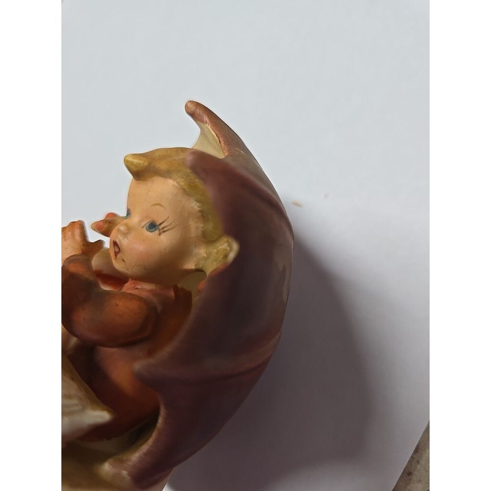 Vintage porcelain Little Pigtail Girl with umbrella and duck Arnart # 3727 Japan - Picture 5 of 7